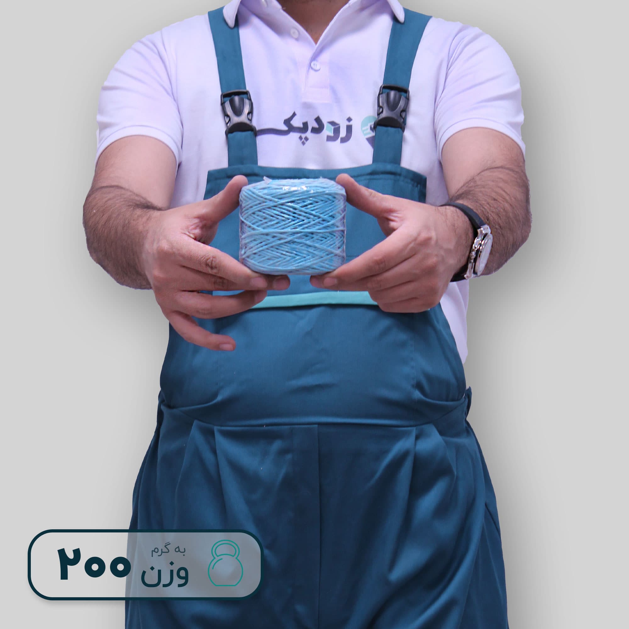 نخ تابیده (نخ پلاستیکی) 200 گرمی — تصویر ۲