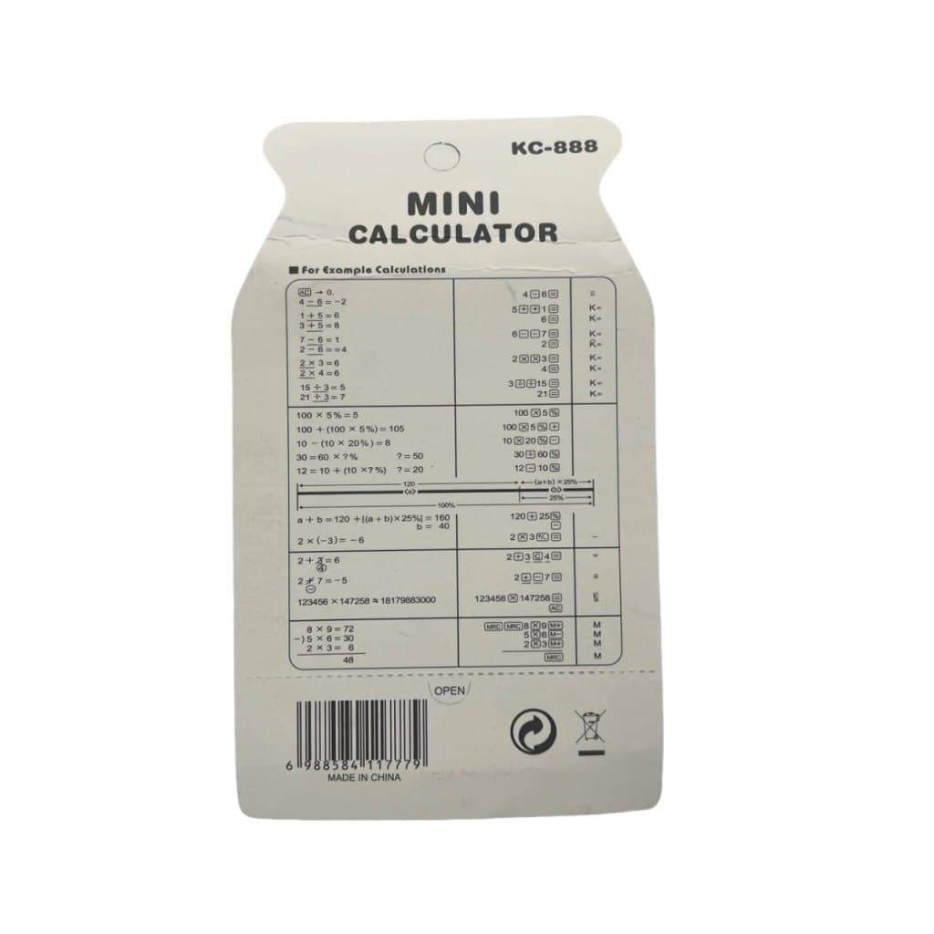 ماشین حساب جیبی KC-888 - گالری هلیوس — تصویر ۲