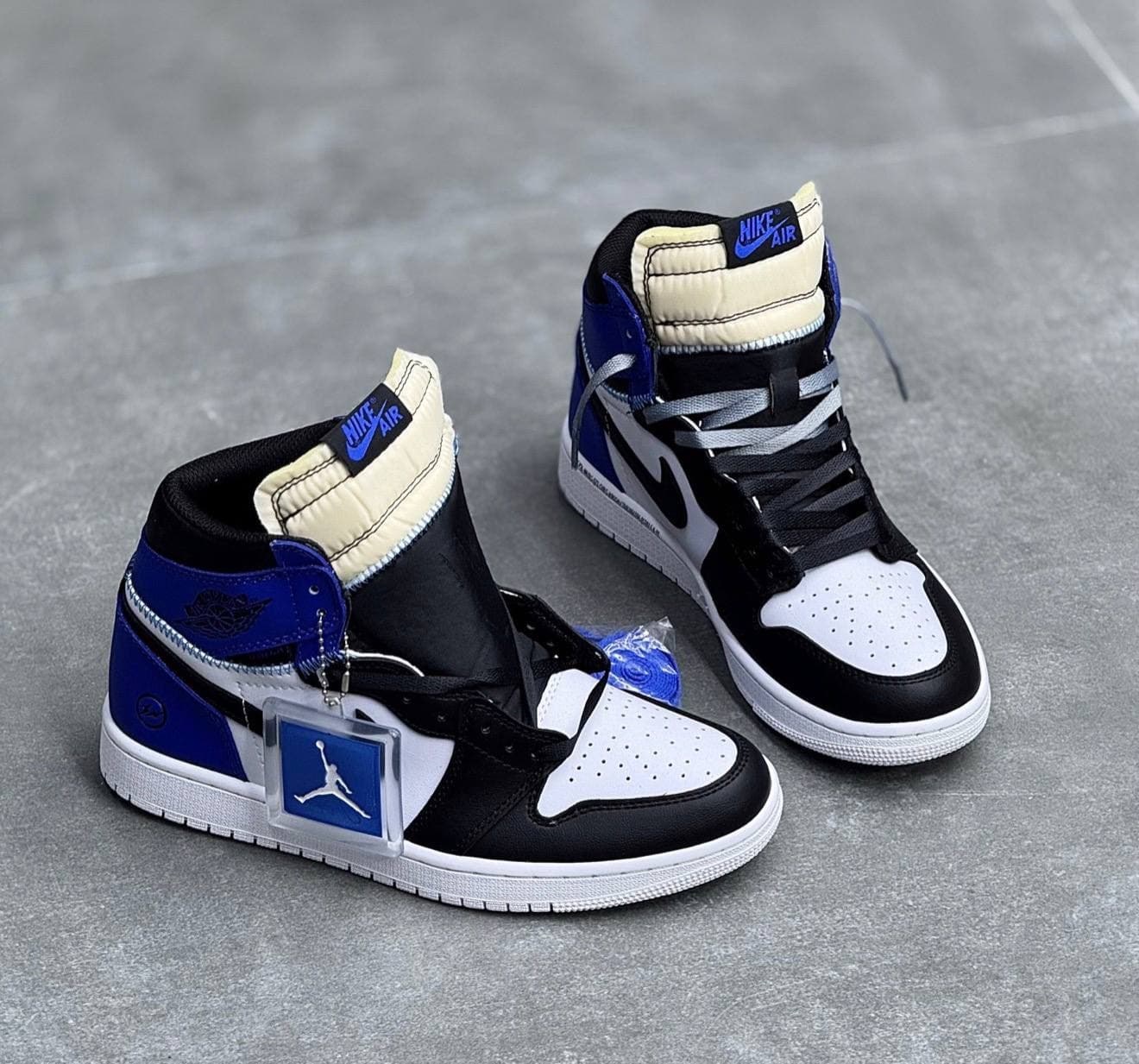 کفش کتونی مردانه نایک ایر جردن ۱ ساقدار فرگمنت Nike Air Jordan 1 Fragmant & Union LA — تصویر ۳