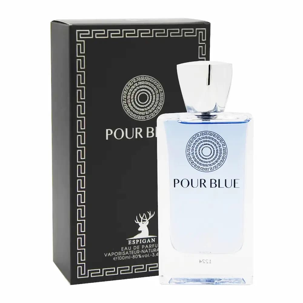 ادکلن مردانه اسپیگان مدل پور بلو (Pour blue) حجم 100 میلی لیتر – مشابه رایحه ادکلن ورساچه پور هوم