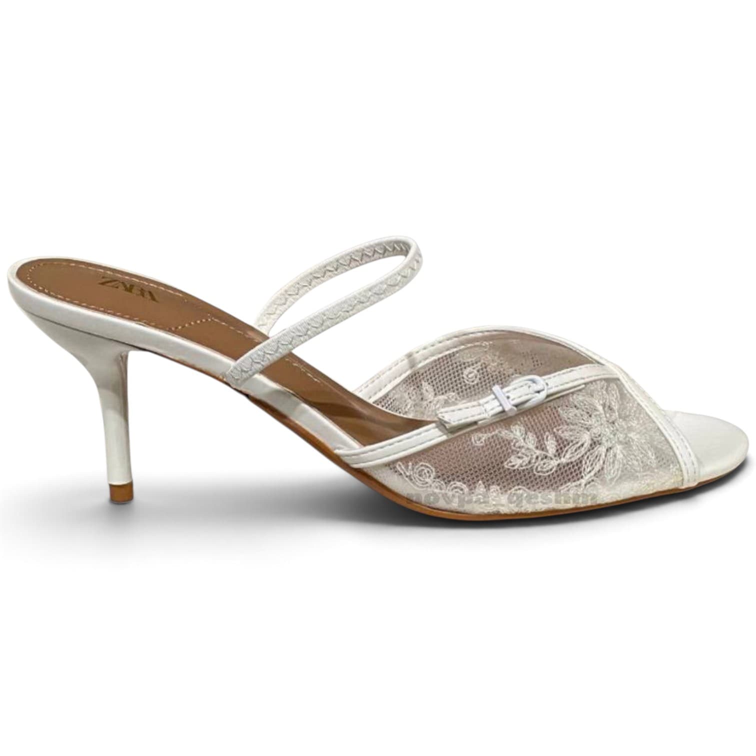صندل پاشنه دار مجلسی گیپوری زنانه زارا ZARA Mesh Heel Sandals