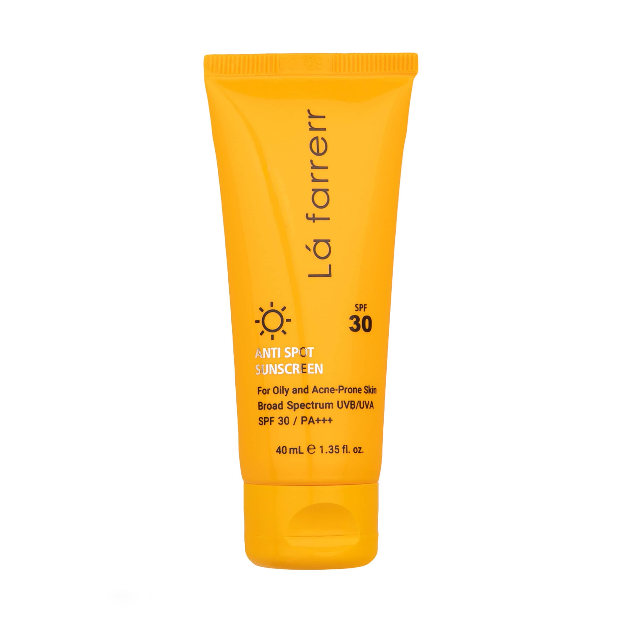 کرم ضدآفتاب و ضد لک بی رنگ لافارر مدل SPF 30 مناسب پوست های چرب حجم 40 میلی لیتر — تصویر ۲