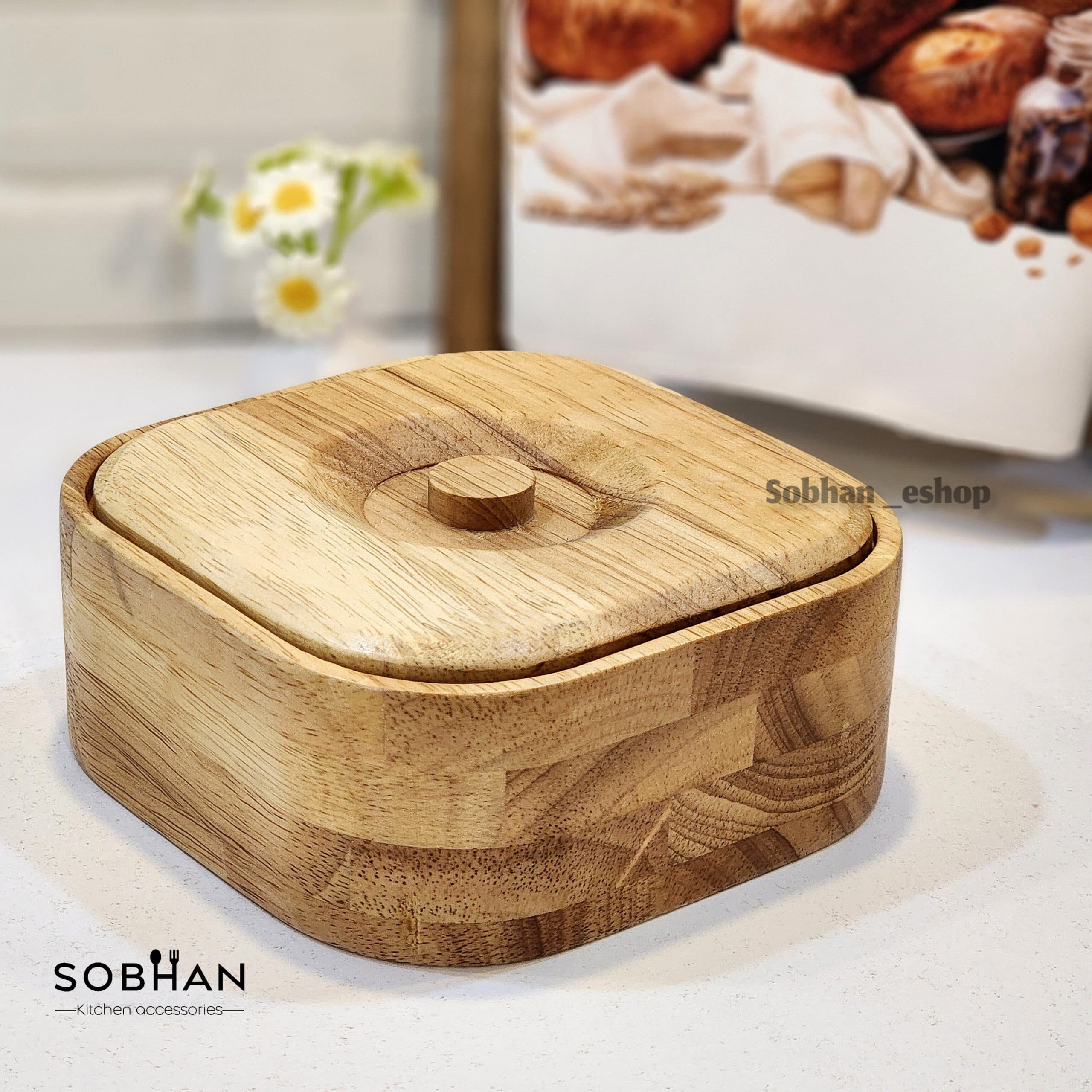 شکلات خوری چوبی مربع