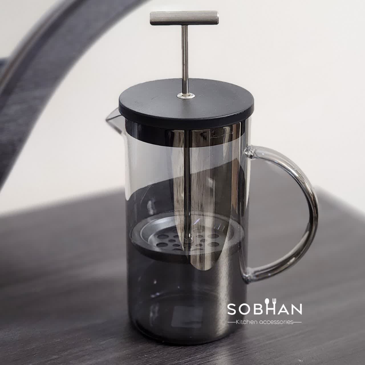 فرنچ پرس و دمنوش ساز yitian ایتیان دودی ظرفیت 600 میلی لیتر — تصویر ۴