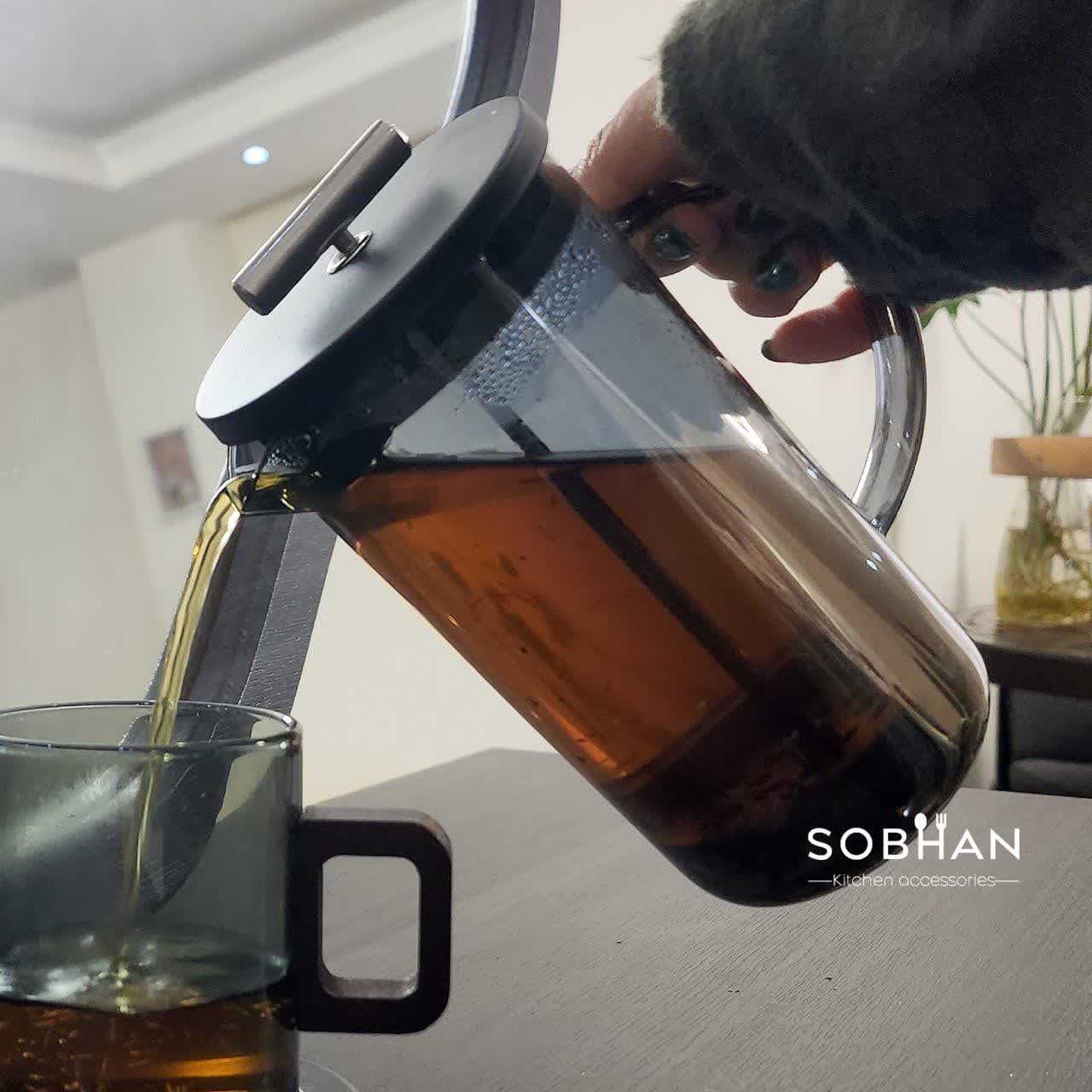 فرنچ پرس و دمنوش ساز yitian ایتیان دودی ظرفیت 600 میلی لیتر — تصویر ۲