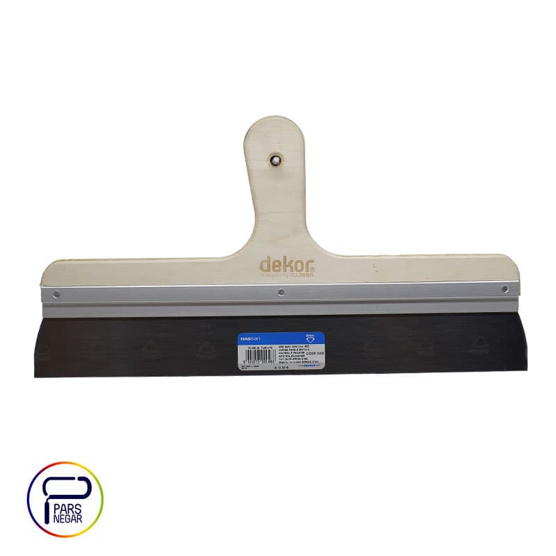 کاردک استیل دسته چوبی دکور ترکیه 40 سانت مخصوص بتونه کناف