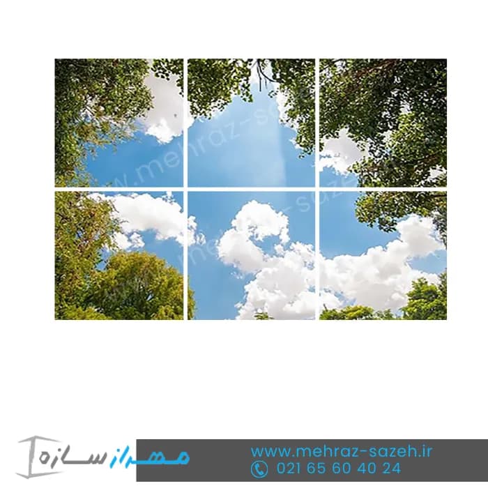 تایل سقفی آسمان مجازی جنگل کد M.TS180