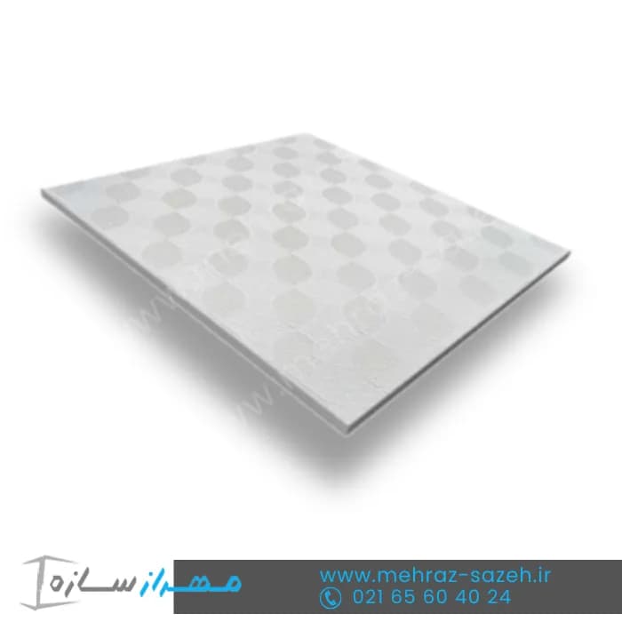 تایل گچی طرح یاقوت60*60 روکش PVC پشت آلومینیوم سقف کاذب