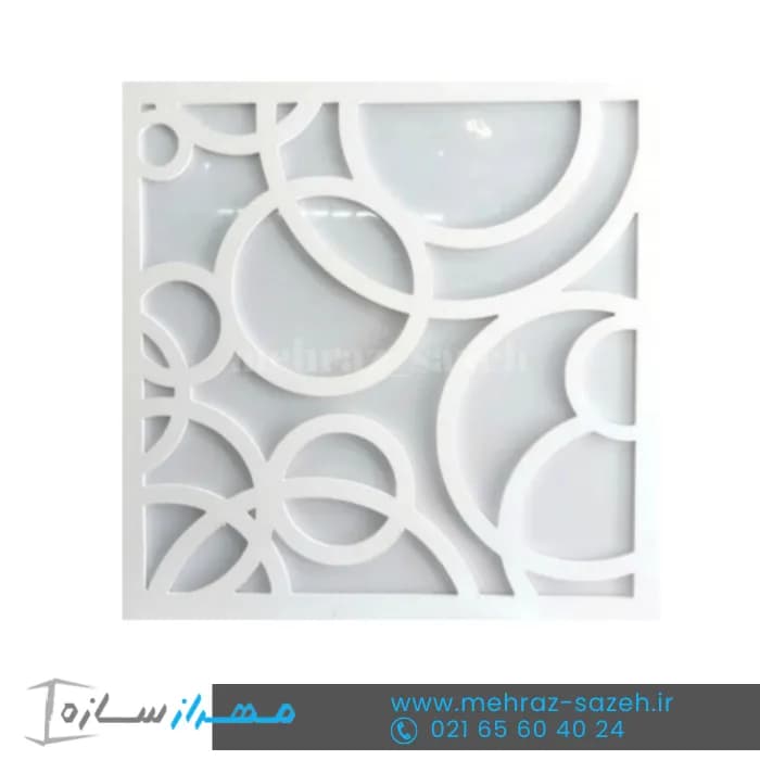 تایل معرق سقفی سی ان سی (cnc) ابعاد 60*60 | 60*120 بهمراه طلق دوغی | کد M.T161