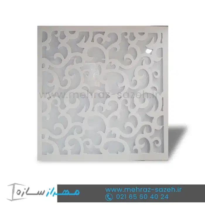 تایل معرق سقفی سی ان سی (cnc) ابعاد 60*60 بهمراه طلق دوغی | کد M.T132