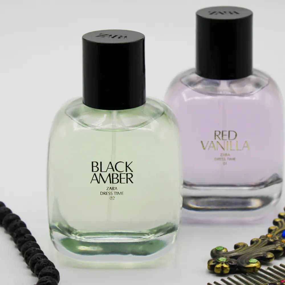 ادکلن 2قلو زنانه زارا مدل رد وانیلا و بلک آمبر (Red vanilla و Black amber) حجم 180 میل — تصویر ۵