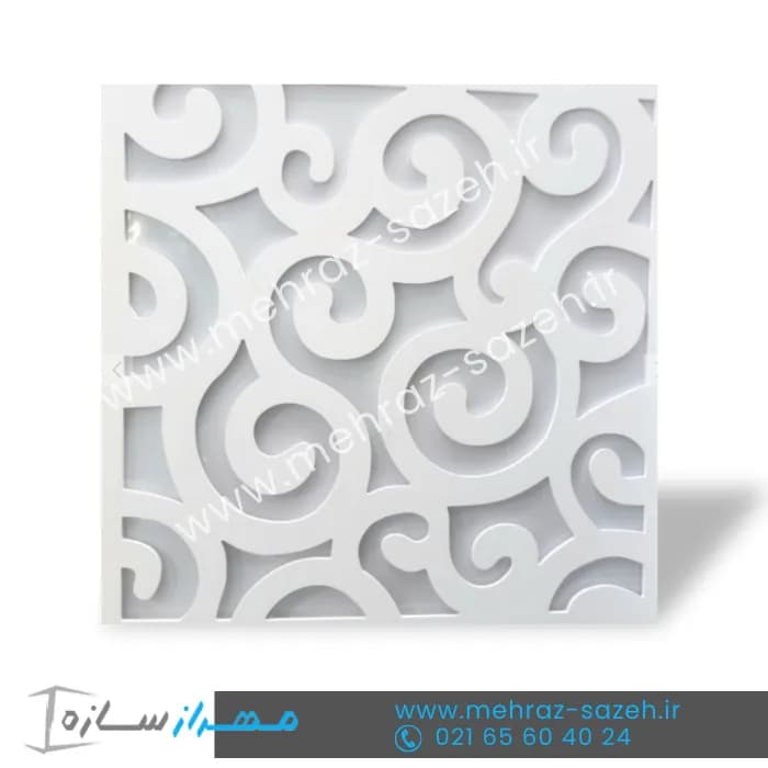 تایل معرق سقفی سی ان سی (cnc) ابعاد 60*60 بهمراه طلق دوغی | کد M.T56