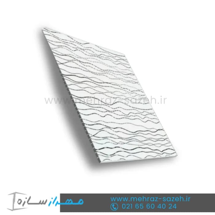 تایل سقفی 60در60 تمام پی وی سی طرح بامبو سقف کاذب | تایل PVC