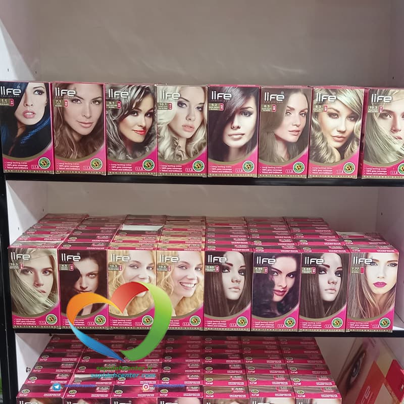 کیت رنگ موی لایف شماره 4.99 شرابی تیره Hair Color Life Kit Dark Violet — تصویر ۳