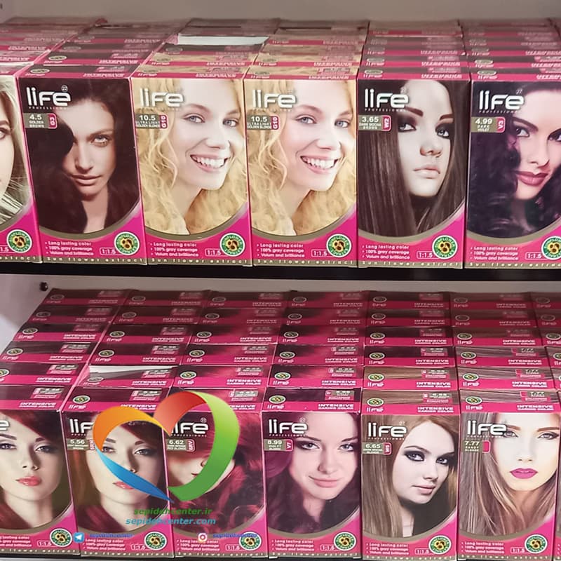 کیت رنگ موی لایف شماره 4.99 شرابی تیره Hair Color Life Kit Dark Violet — تصویر ۲