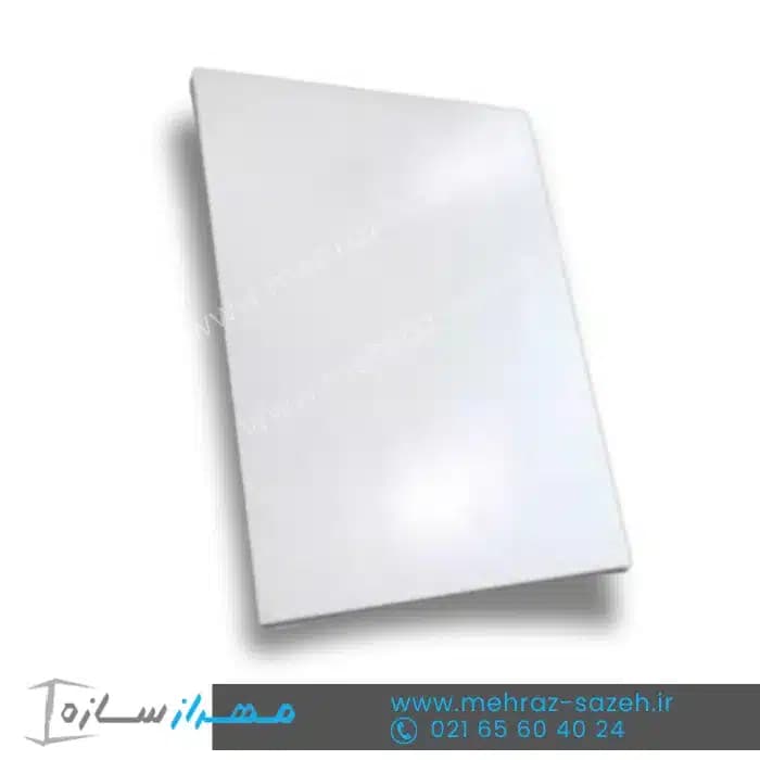 تایل سقفی 60*60 تمام پی وی سی طرح ساده سفید براق سقف کاذب | تایل PVC