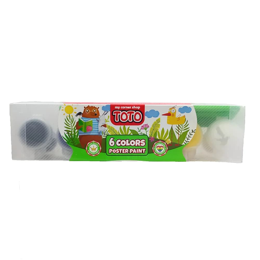بسته گواش 6 رنگ TOTO کد 030
