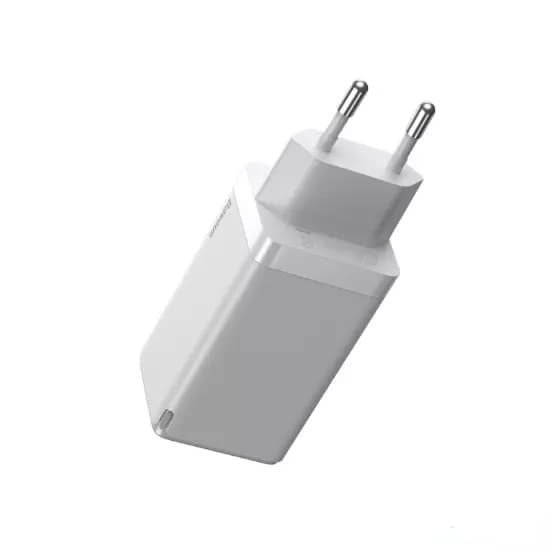 شارژر دیواری ۶۵ واتی بیسوس مدل Baseus GaN2 Pro Quick Charger 2C+U CCGAN2P همراه با کابل — تصویر ۵