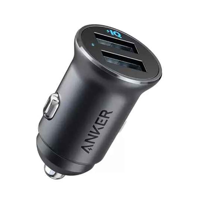 شارژر فندکی ۲۴ واتی ماشین انکر مدل Anker PowerDrive 2 Alloy Metal Mini A2727 | Anker PowerDrive 2 Alloy Metal Mini A2727