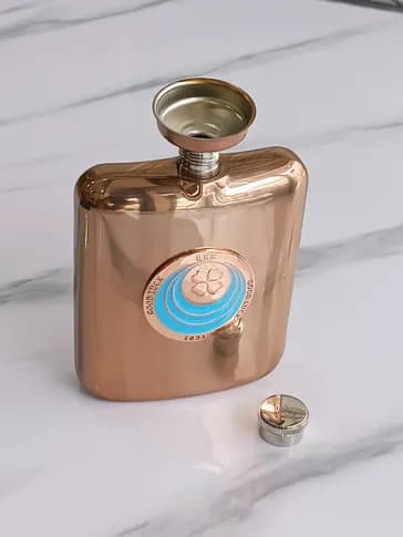 فلاسک استیل رزگلد جیبی – وارداتی — تصویر ۶