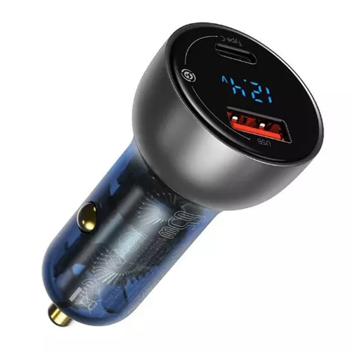 شارژر فندکی ۶۵ واتی بیسوس مدل Baseus Particular Digital Display QC+PPS CCKX-C