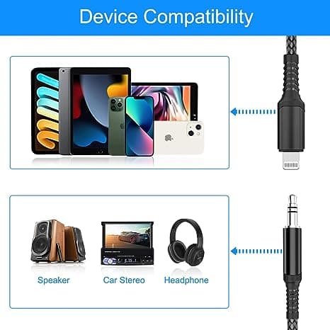 کابل تبدیل صدای لایتنینگ Lightning to 3.5mm Aux Cord — تصویر ۵