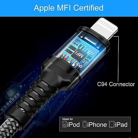 کابل تبدیل صدای لایتنینگ Lightning to 3.5mm Aux Cord — تصویر ۴