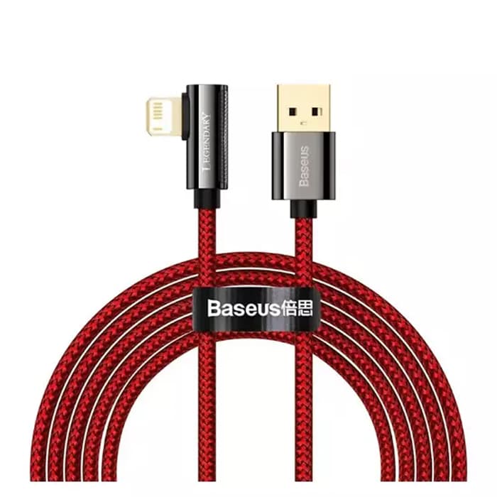 کابل ۲ متری USB به Lightning بیسوس مدل Baseus Legend Series Elbow CACS0001 | Baseus Legend Series Elbow CACS0001