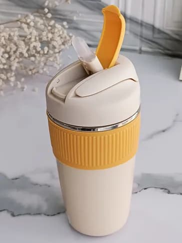 تراول ماگ قفلی دور سیلیکونی 470 میلی لیتر رنگبندی مختلف