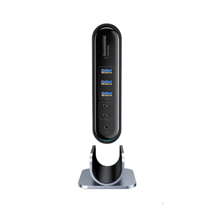 هاب ۱۷ پورت بیسوس مدل Baseus Working Station Multifunctional CAHUB-BG0G Type-C — تصویر ۳