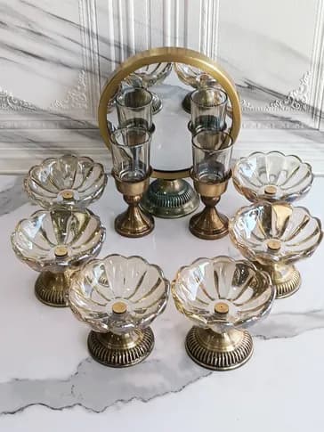 سفره هفت سین با ظروف شیشه ای — تصویر ۶
