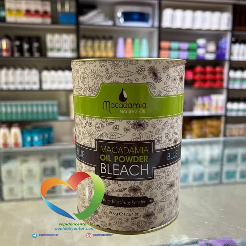 پودر دکلره آبی ماکادمیا Macadamia Oil Bleaching Power Blue حجم 500 گرم — تصویر ۲