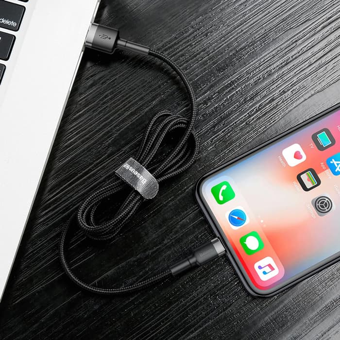کابل شارژ یو اس بی به آیفون | Baseus Cafule Fast Charging Compatible USB For IP, Charging Cable — تصویر ۵