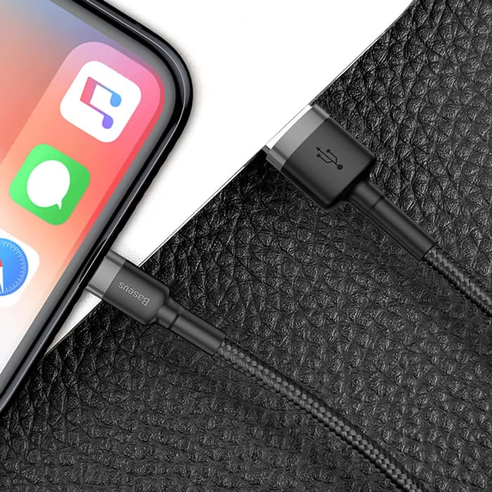 کابل شارژ یو اس بی به آیفون | Baseus Cafule Fast Charging Compatible USB For IP, Charging Cable — تصویر ۶