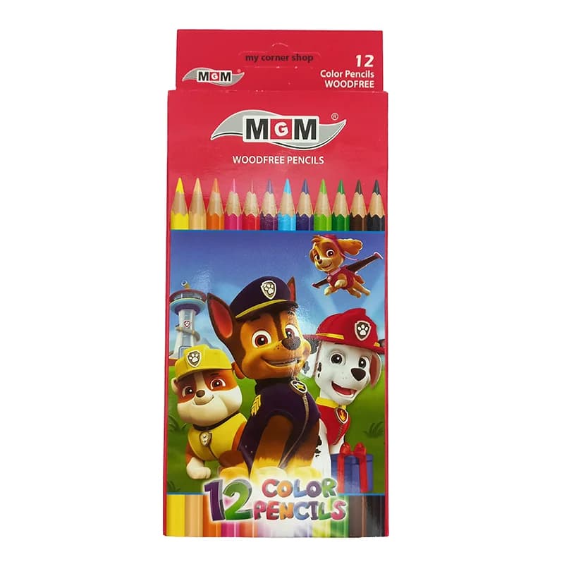 مداد رنگی 12رنگ MGM کد 023