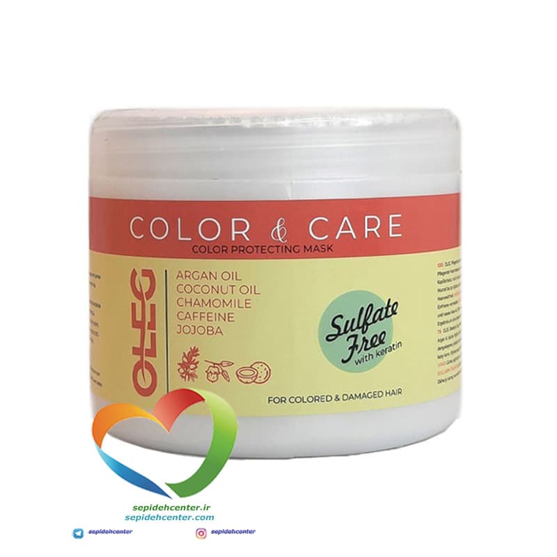 ماسک مو مخصوص مو های رنگ شده اولگ OLEG Color Care Hair Mask حجم 500 میل