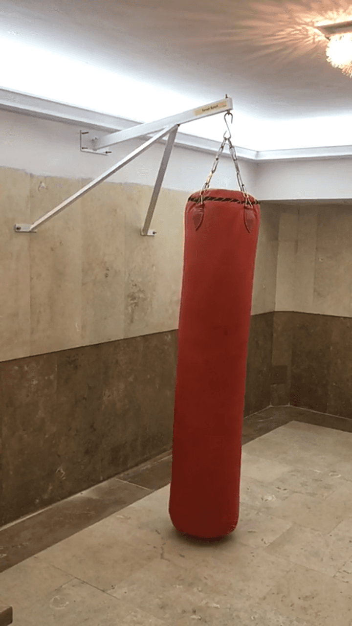 بازو دیواری کیسه بوکس (پایه مثلثی قابل مونتاژ) — تصویر ۲