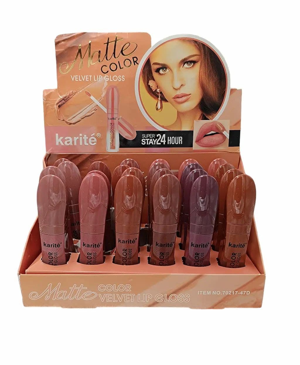 رژ لب مایع کاریته سری ولوت کد karite|47D