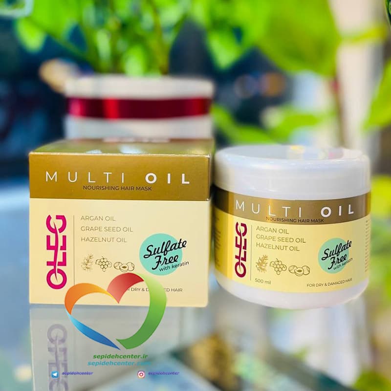 ماسک مو آرگان MULTI OIL اولگ OLEG Multi Oil Argan حجم 500 میل — تصویر ۲