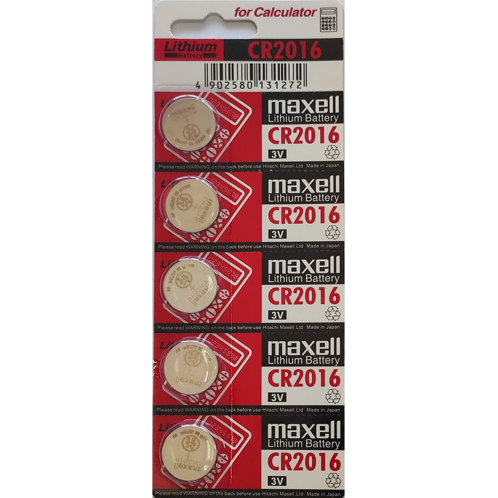 باتری سکه ای لیتیوم مکسل MAXELL- LITHIUM مدل CR2016 بسته 5تایی