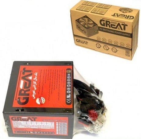 منبع تغذیه (پاور) کامپیوتر فن بزرگ GR-430W GREAT