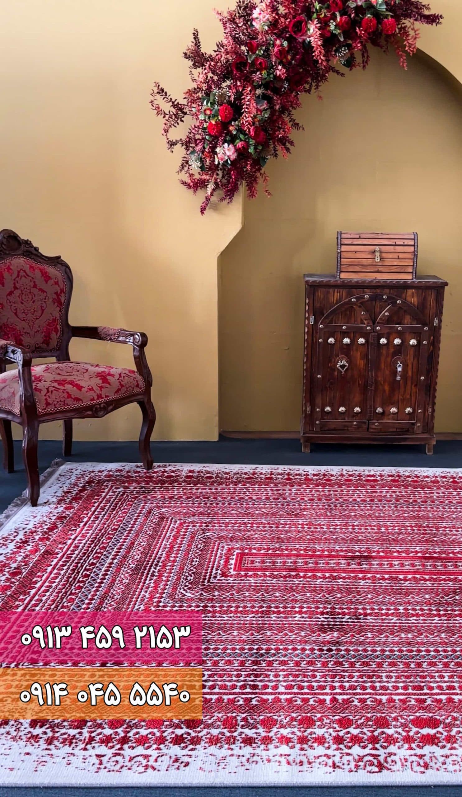 فرش کد 73070DL طوسی لاکی — تصویر ۴