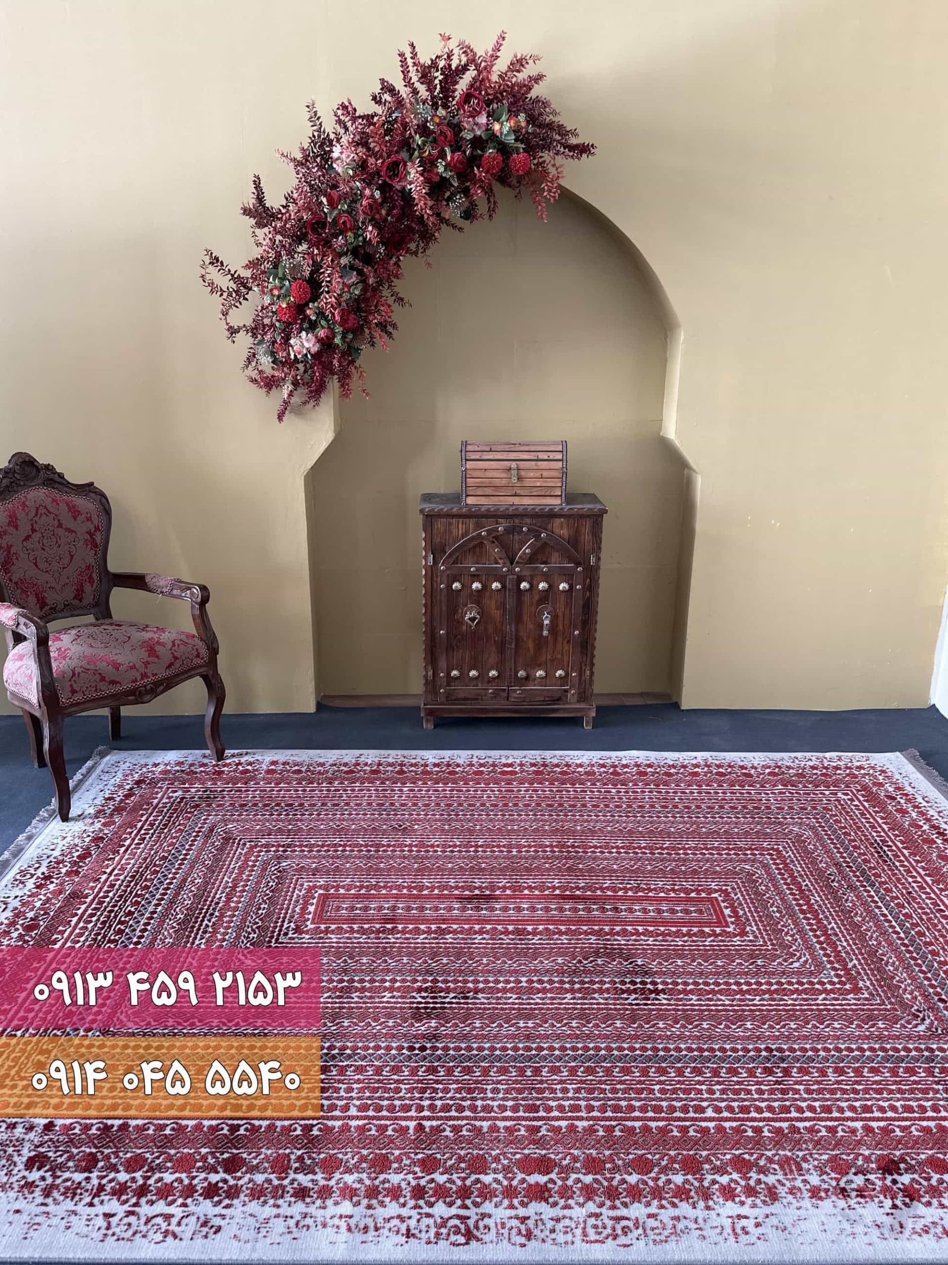 فرش کد 73070DL طوسی لاکی — تصویر ۲