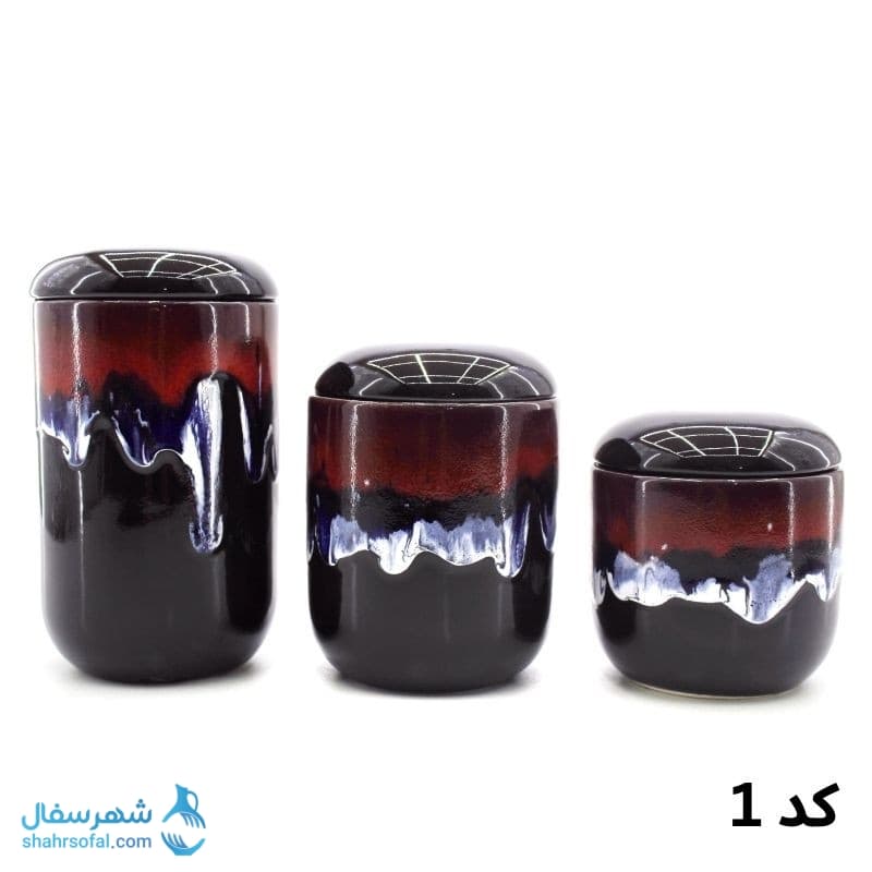 بانکه سرامیکی طرح کهکشان مجموعه 3عددی