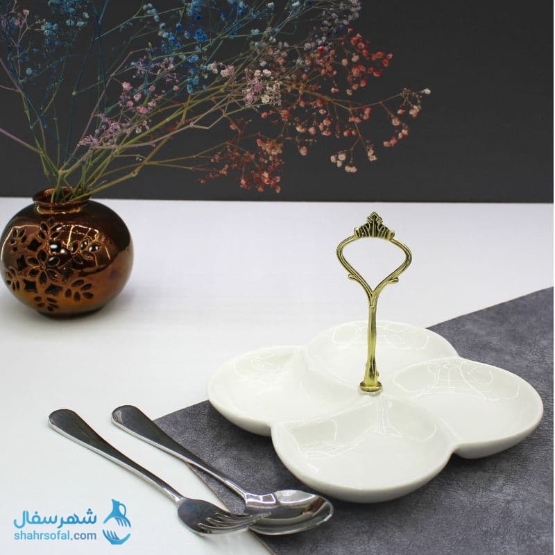 اردوخوری سرامیکی مدل بشقابی