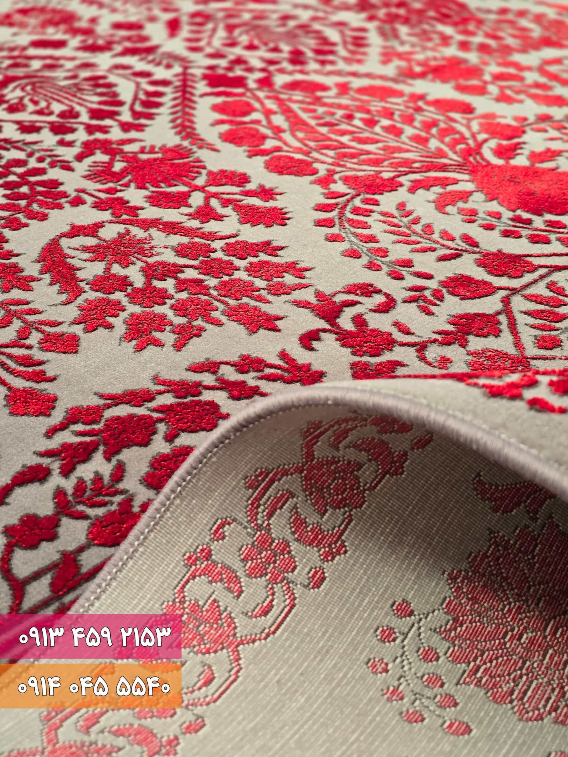 فرش کد 73128DL طوسی لاکی — تصویر ۳