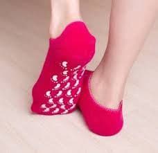 جوراب سیلیکونی نرم کننده و رفع ترک پا | SPA GEL SOCKS — تصویر ۴