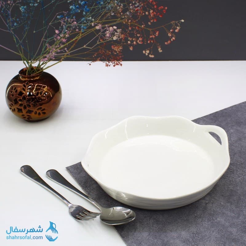 تابه سرامیکی مدل دایره دسته دار — تصویر ۲