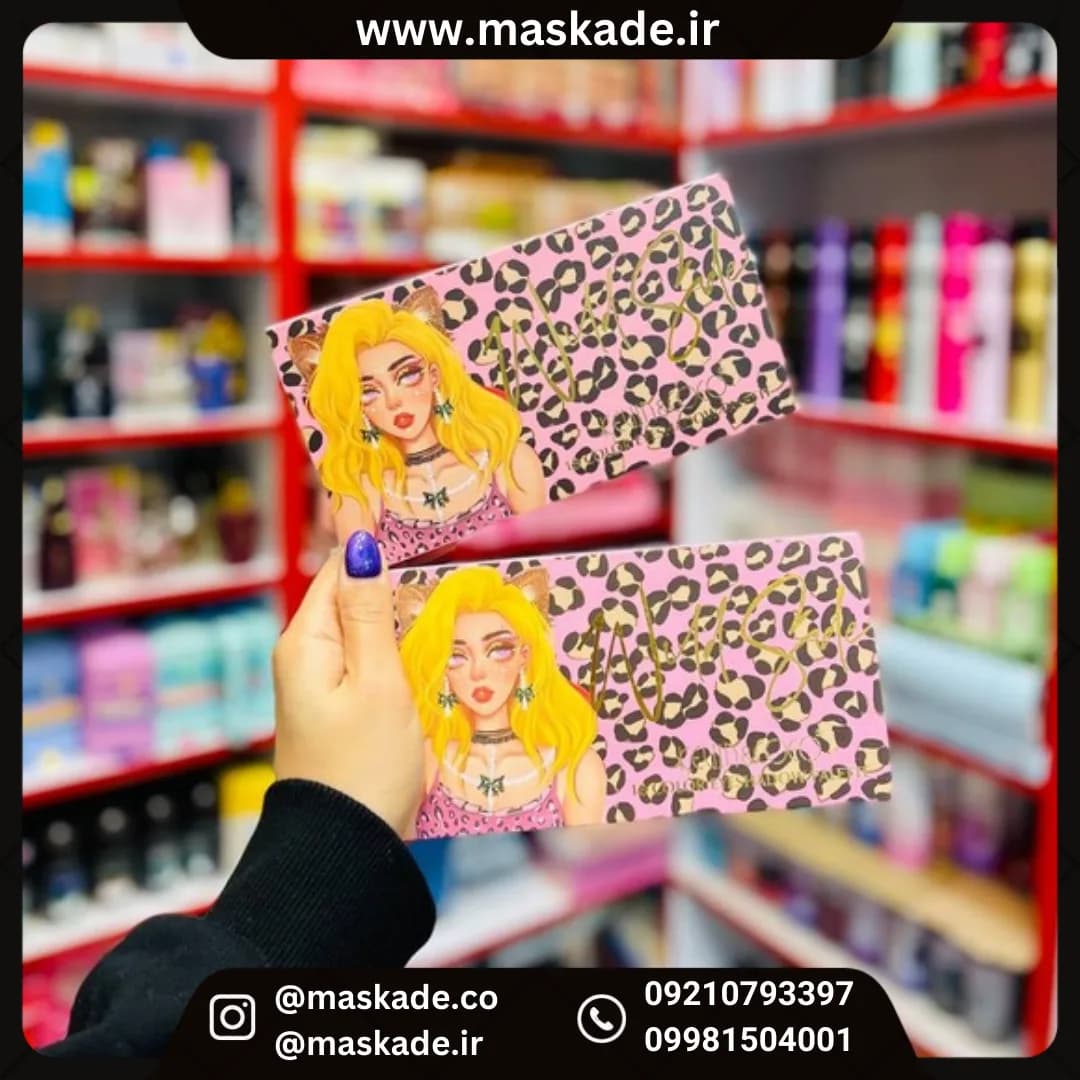 پالت سایه چشم 18رنگ پلنگی آیینه دار kevin and coco — تصویر ۲