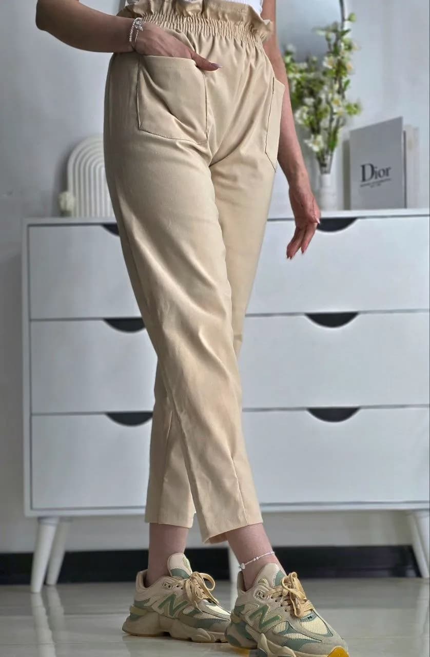 شلوار مام زنانه کمرهویجی